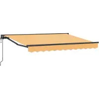 vidaXL Auvent électrique rétractable , couleur sable, 4 x 2 m