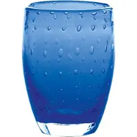 Zafferano Bolicante Lot De 6 Verres Tumbler En Verre Soufflé À La Bouche Couleur Bleue Effet Bullé Tradition De Murano Pour Service De Table Élégant