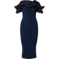 Essentiel Antwerp Robes en maille 'JOYNOMI' bleu marine
