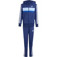 Adidas Seasonal Essentials Tiberio 3 Stripes French Terry Tracksuit Bleu 15-16 Years Enfants