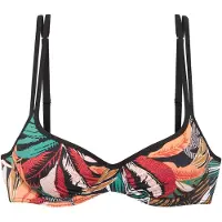 Sunseeker Hauts de bikini pétrole / orange foncé / rose foncé / noir