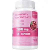 Airboy Inc. Concentré de canneberge 25 000 mg (120 capsules), complément alimentaire, reins, voies urinaires, nettoyage