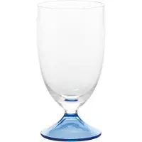 Zafferano Verre Maestro Série Sans Pied En Verre Soda-Lime Soufflé À La Main Lot De 4 Pièces Couleur Bleu Ciel Design Vénitien Classique Élégant