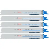 Bosch Pro Thick Metal Precise S1137hbf 1.1 X 25 X 225 Mm Saber Saw Blade 5 Units Clair