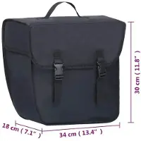 StarTech.com Sacoche de vélo - Sacoche arrière simple pour porte-bagages - Imperméable - Volume 21 l - Pour porte-bagages de vélo - Vert militaire