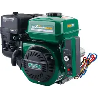 StarTech.com Moteur à essence - Horizontal 7 CV 212 cm³ env. 5,2 kW - Démarrage électrique - Pour pompe à eau et nettoyeur haute pression - Noir