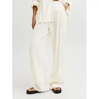 JJXX Almira Linen Jjxx High Waist Pants Blanc L Femme