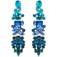 Luxenter Boucles d'oreilles 'Karaf' mélange de couleurs