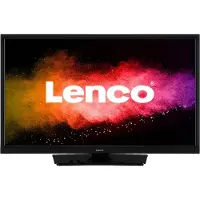 Lenco LED-2463BK (V2) - 24 pouces Android Smart TV avec adaptateur voiture 12 V, noir
