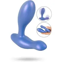 Sweet Smile Smile - plug anal vibrant - silicone bleu