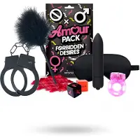 Intoyou Amour Pack Forbidden Desires - coffret débutant avec vibromasseur - 7 pièces