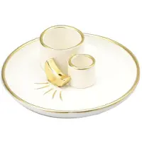 Torribaly Porte-encens 4 en 1, brûleur pour brûler de la sauge, bâton d'encens, bol à fumée, récupérateur de cendres d'encens