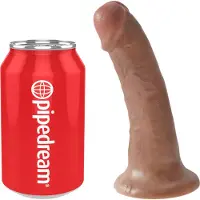 King Cock - gode réaliste 15 cm - marron