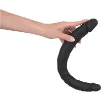 Bad Kitty - gode double - silicone noir