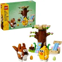 LEGO Spring Animal Playground Jouet de construction Ensemble de jeu d'imitation avec figurine d' cureuil et d'oiseau pour gar ons et filles de