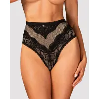 Obsessive - culotte décorée à motif fleuri - noir