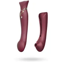 Zalo Queen - vibromasseur à ondes d’air pour point G et clitoris (rouge)