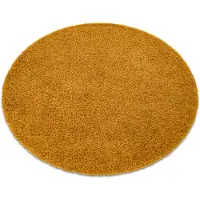 Rugsx Tapis SOFFI Cercle shaggy 5cm or cercle 80 cm