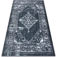 Rugsx Tapis ANTIKA 117 tek, ornement moderne, lavable - gris / graphite 160x220 cm