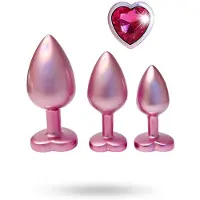 Dream Toys Dreamtoys Gleaming Love - set de plugs anaux cœur (rose)