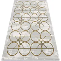Rugsx Tapis EMERALD exclusif 1010 glamour, élégant cercles crème / or 120x170 cm