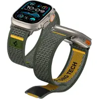 Spigen Air Athlex con u pour la bande Apple Watch Compatible avec Ultra 2/1 49mm Series 10 46mm 9/8/7 45mm SE2 / SE / 6/5/4 44mm 3/2/1 42mm - Gre