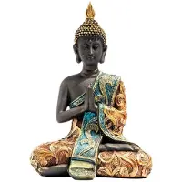 Melitt Sculpture ThaïLandaise en RéSine Faite à la Main, Bouddhisme, Hindouisme, Feng Shui, MéDitation, DéCoration D'IntéRieur