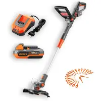 FUXTEC Coupe-gazon à batterie 20V FX-E1RT20SET - 2,2Kg | 25cm | 1 x batterie 2Ah| 1 x chargeur 2,4A