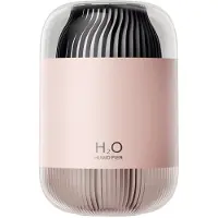 Semoic Humidificateur double rechargeable 1000 ml avec veilleuse, 4 modes de brumisation, pour la maison et le bureau -B