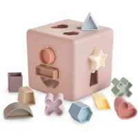 Mushie Bote de tri de formes (ptale) | Jouet d'apprentissage ducatif pour les tout-petits avec 12 formes | Fabriqu au Danemark (10+ mois)