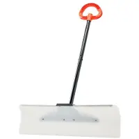 DUOKU Pelle à Neige 76,2 cm--Poussoir avec Poignée Ergonomique-Lame en Plastique Résistant-Pelle de Déneigement à Manche Démontable