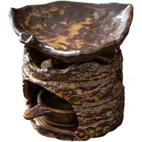 Exogio Brûleur à cire de style rétro, brûleur à huile, bougeoir pour bougie chauffe-plat, ornement, cadeau