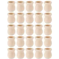 Jojomino 30 Coupelles à Bougies en Bois Brut, Porte-Bougies en Bois avec Trou de 22 mm, Coupelles à Bougies et Supports pour Bougies en Bois