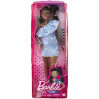 Mattel Barbie Fashionistas Poupée aux cheveux noirs avec prothèse de jambe