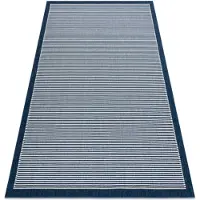 Rugsx Tapis SPRING 20411994 Lignes, cadre à boucles - bleu 200x290 cm