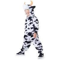 Dress Up America Costume de vache pour tout-petits - Adorable combinaison de vache en peluche