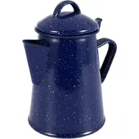 Jojomino Cafetière en émail de 1,2 L, bouilloire à main pour thé et eau, théière décorative, outils de café étoilés