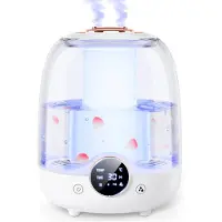 Torribaly Humidificateurs pour chambre à coucher, réservoir 3L 30H 20dB Silencieux Mi