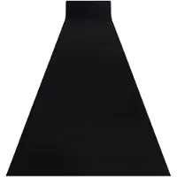 Rugsx TAPIS DE COULOIR ANTIDÉRAPANT RUMBA couleur unique noir 120 cm 120x590 cm