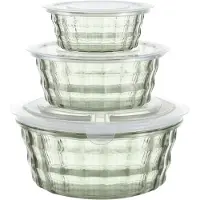 Torribaly Boîtes à fruits en plastique avec bol à soupière, récipient transparent scellé G
