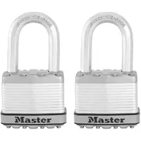 Master Lock M5XTLF Magnum Lot de 2 cadenas d'extrieur robustes avec cl KeyedAlike Argent