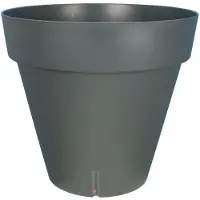 Riss Pot de Plante Circulaire en Plastique Gris - Riss RIV3580795930760