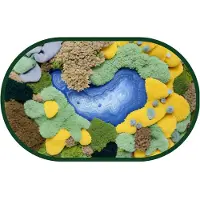 Jojomino Tapis de salle de bain antidérapant à séchage rapide, tapis de porte en fibre imprimée, décoration de salle de bain 60 x 90 cm