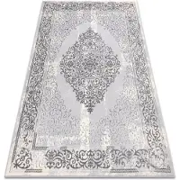 Rugsx Tapis CORE W7161 Rosette Vintage - structurel, deux niveaux de molleton, gris 120x170 cm