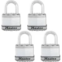 Master Lock Cadenas robuste M1XQ Magnum avec cl , lot de 4, cl s identiques
