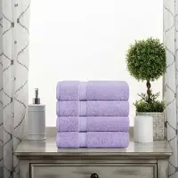Superior Tironde a main de coton egyptien superieur Ensemble de serviettes a main de 4 serviettes de luxe ultra-douces Espemes en peluche Essentiels absor