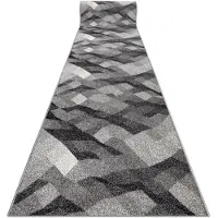 Rugsx Tapis de couloir SILVER Palanga gris 120 cm 120x670 cm