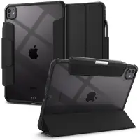 Spigen tui Ultra Hybrid Pro con u pour iPad Pro 11 pouces M4 (2024) avec dos transparent et porte-crayon - Noir