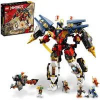 LEGO NINJAGO Ninja Ultra Combo Mech 4 en 1 Set 71765 avec voiture, avion r action et char d'assaut plus 7 figurines