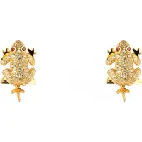 Lancaster Jla-ear-frog6 Earrings Doré Femme